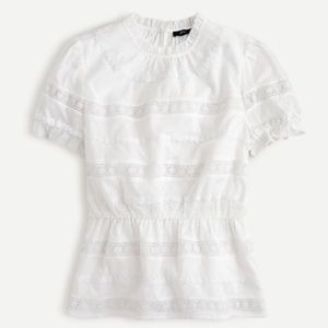 J.Crew Daisy-Chain Peplum Top